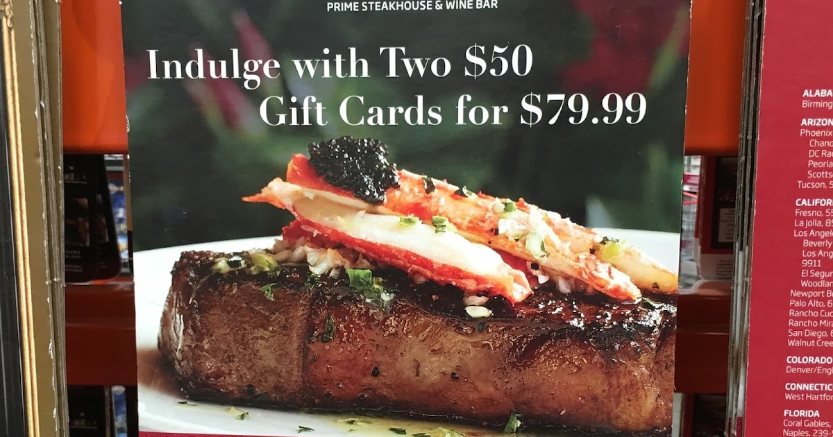 Fleming's Steakhouse & Wine Bar Two 50 Gift Cards for 79