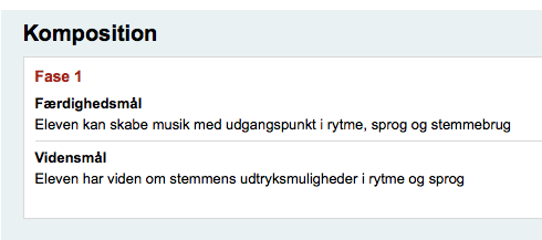 forenklede fælles mål musik forenklede fælles mål musik