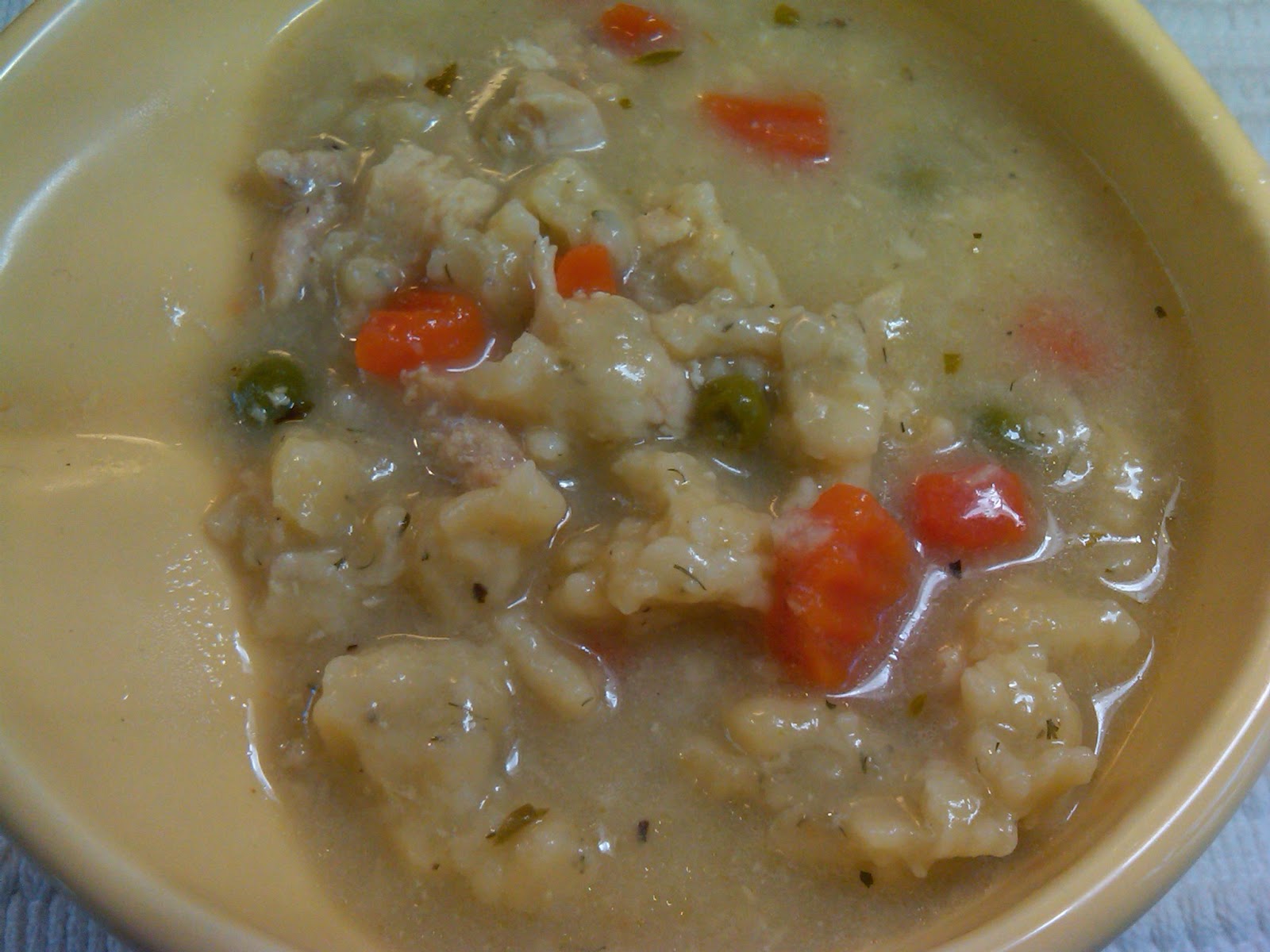 Michele's Woman Cave Chicken Vegetable Soup with Herb Spaetzle
