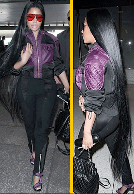 Nicki Minaj wears ankle-length Indian weave