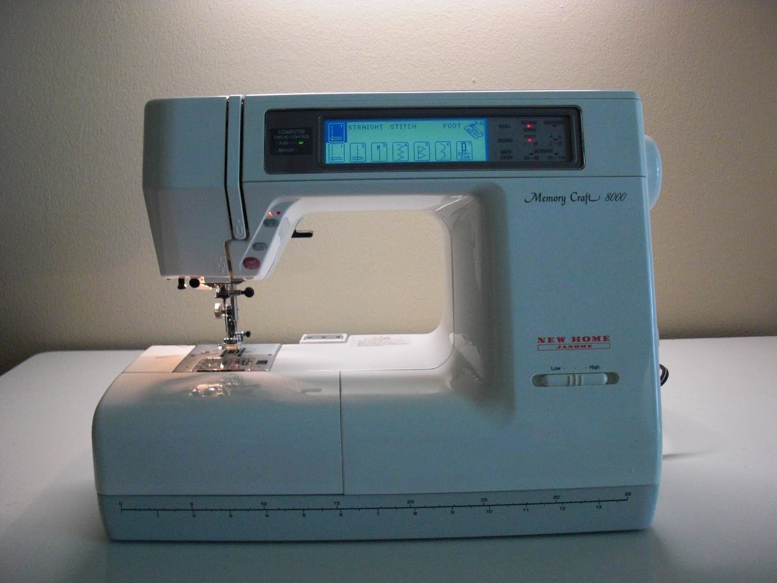 Used Janome Memory Craft 8000 Sewing, Embroidery Machine. - Used