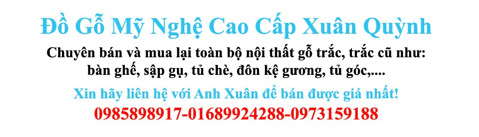 Mua đồ gỗ trắc cũ