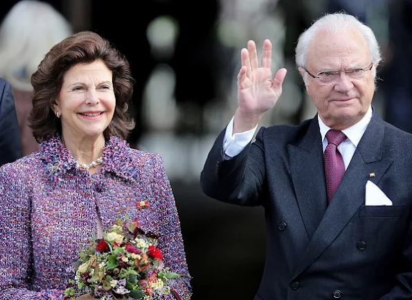 King Carl Gustaf, Queen Silvia visit Leipzig, Wittenberg, Saxony-Anhalt's Wittenberg, the city of Luther, wore dress