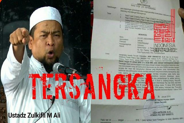 Ceramah Singgung `Nasib Umat Islam` Polisi Resmikan Ustadz Zulkifli Ali Jadi Tersangka