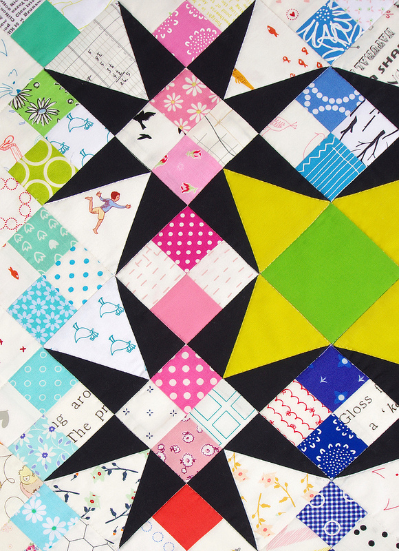 A Modern Rainbow Baby and Toddler Quilt | Red Pepper Quilts 2016