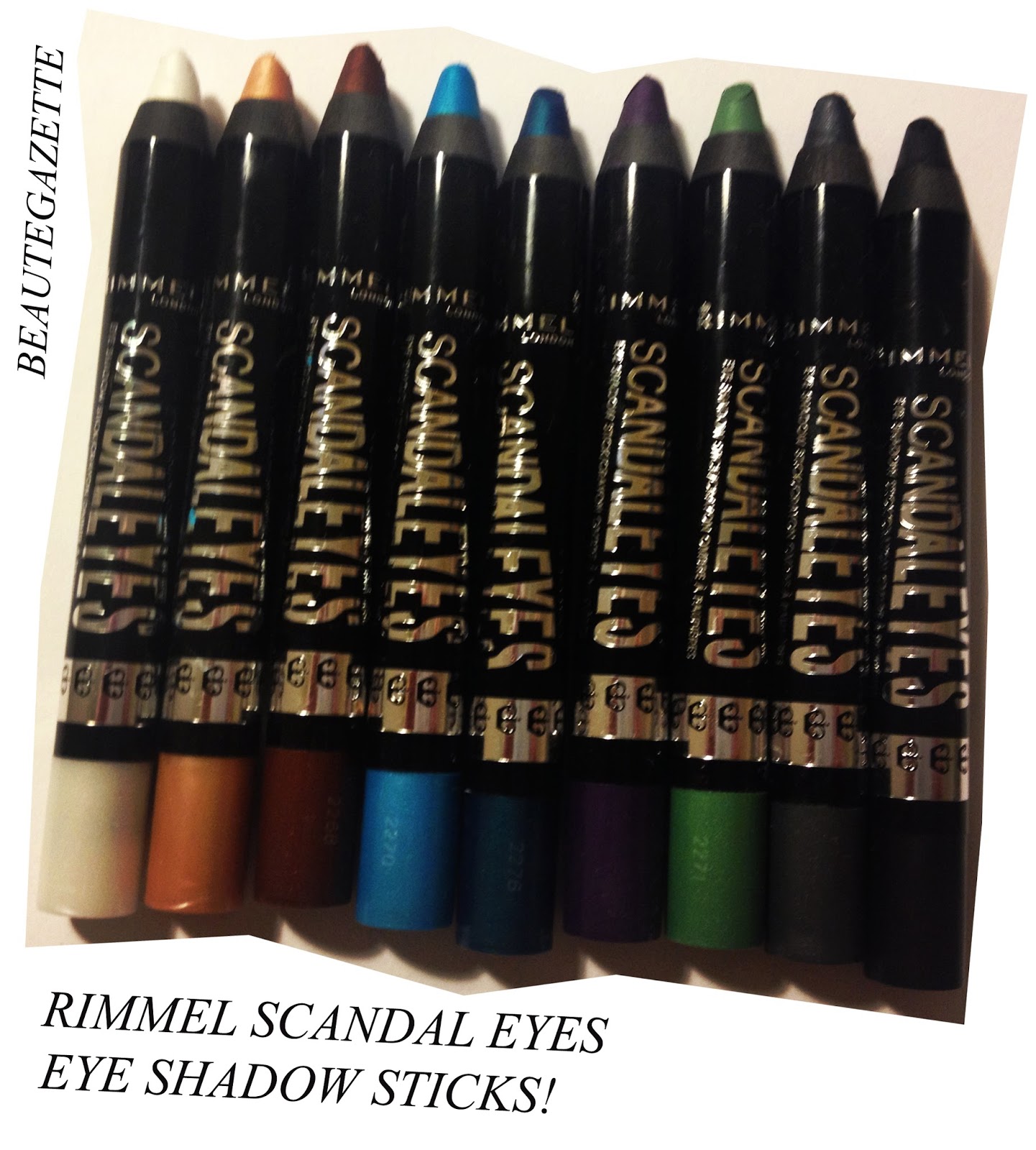 Beauté Gazette Rimmel SCANDALEYES Eye Shadow Sticks Collection Review