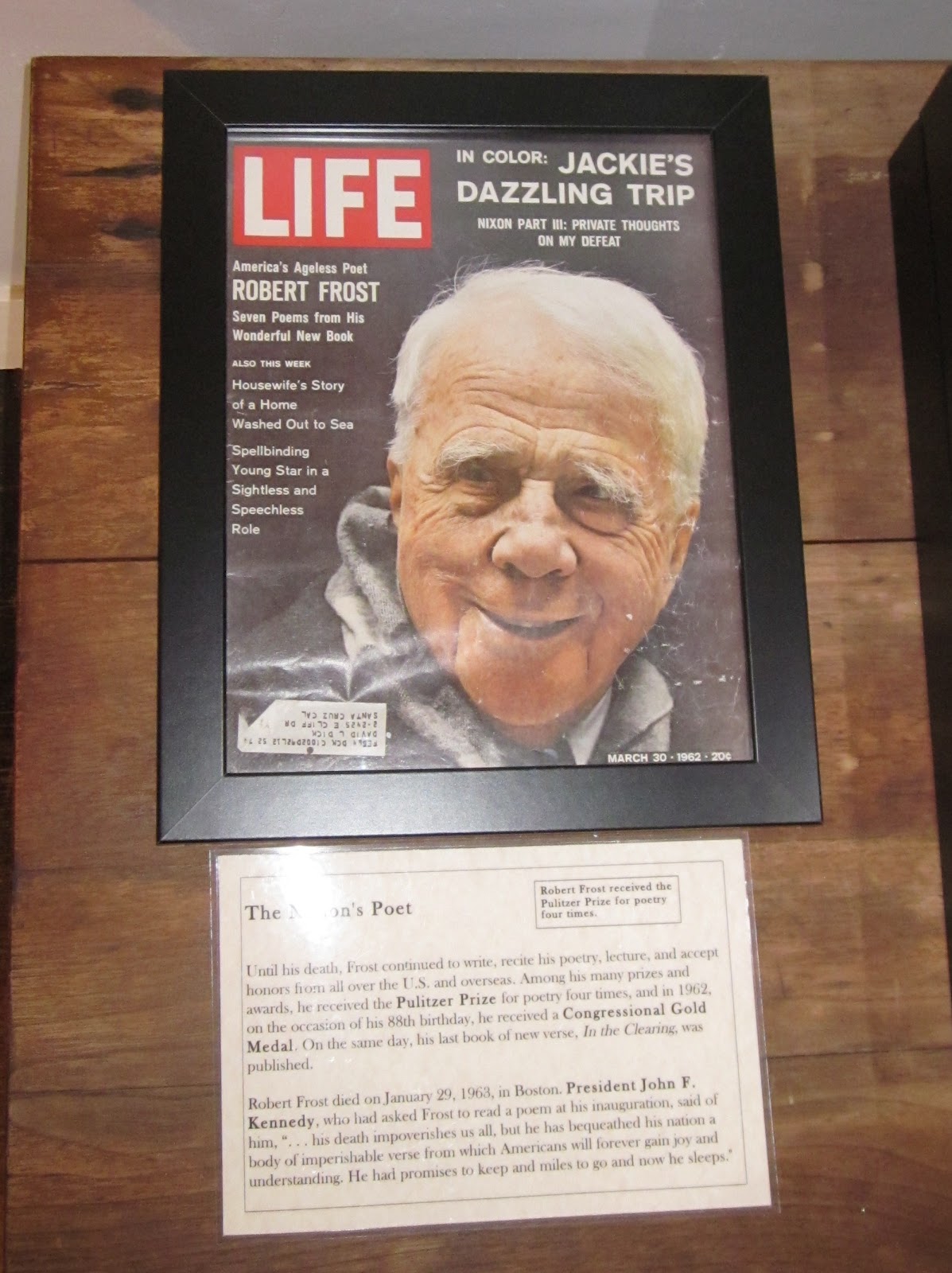 Souvenir Chronicles: HAPPY BIRTHDAY, ROBERT FROST!