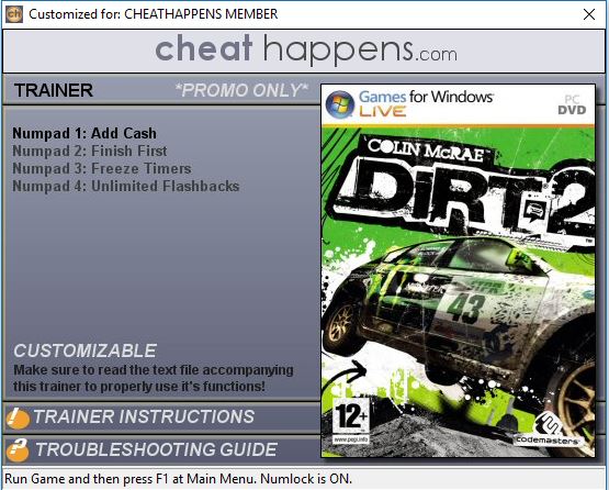 dirt 3 trainer dirt 3 trainer