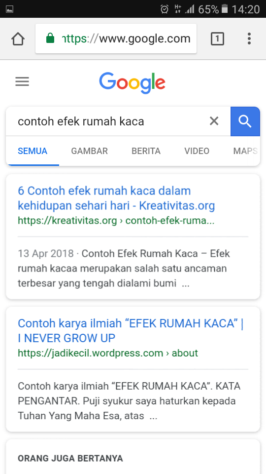 Contoh tulisan seo friendly