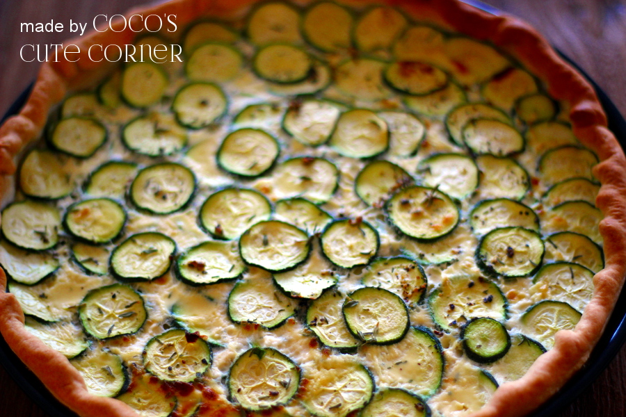 Coco&amp;#39;s Cute Corner: Zucchini Quiche mit Ziegenfrischkäse und Thymian ...