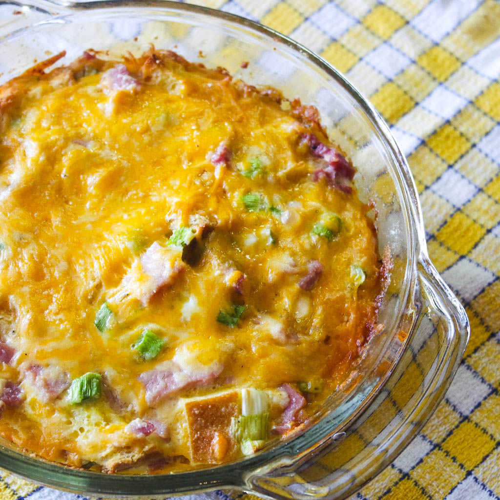 A Table At Robert Ridge Ham, Egg, Green Onion and Cheddar Brunch Puff
