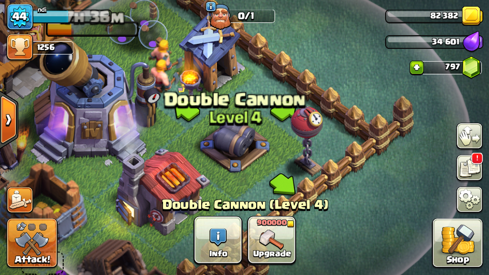[LENGKAP] Cara Upgrade Gear Up Cannon to Double Cannon in Clash of