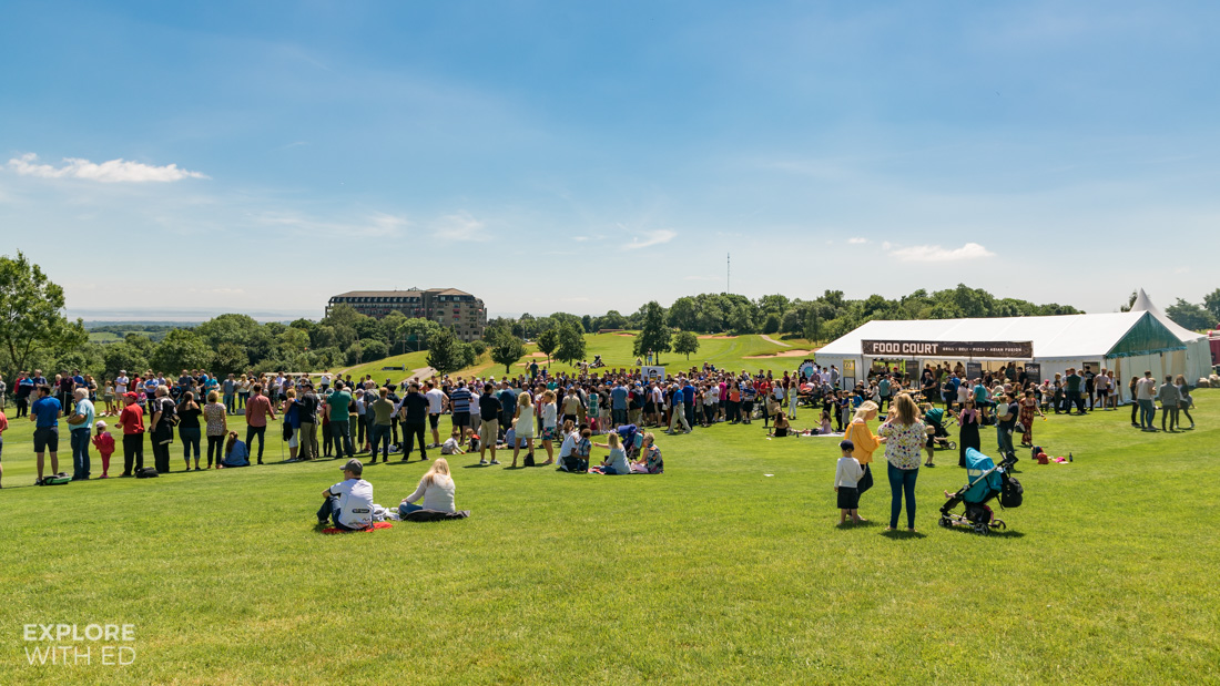 Food Village area at The Celebrity Cup 2017