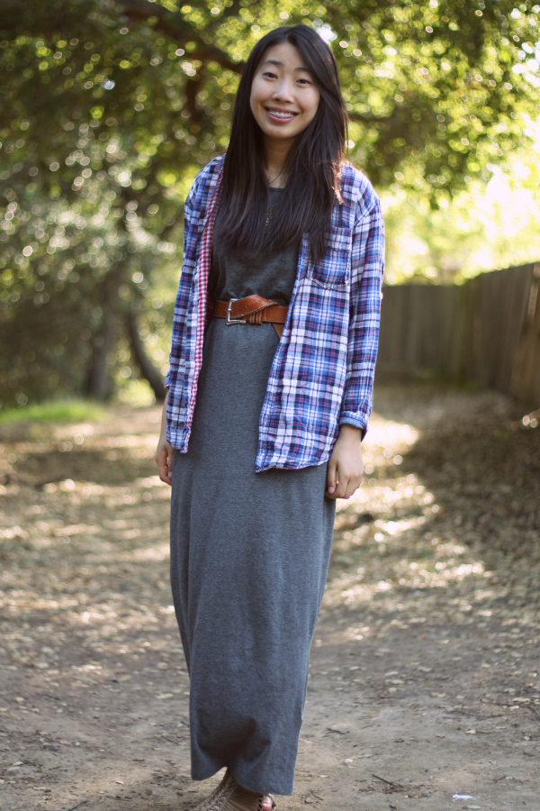 casual maxidress outfit school