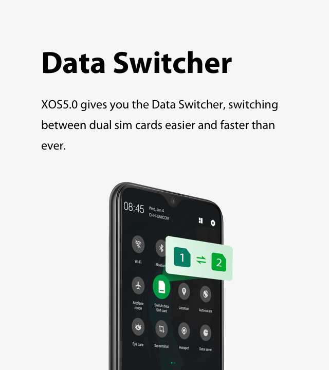 XOS 5.0 Cheetah data switcher
