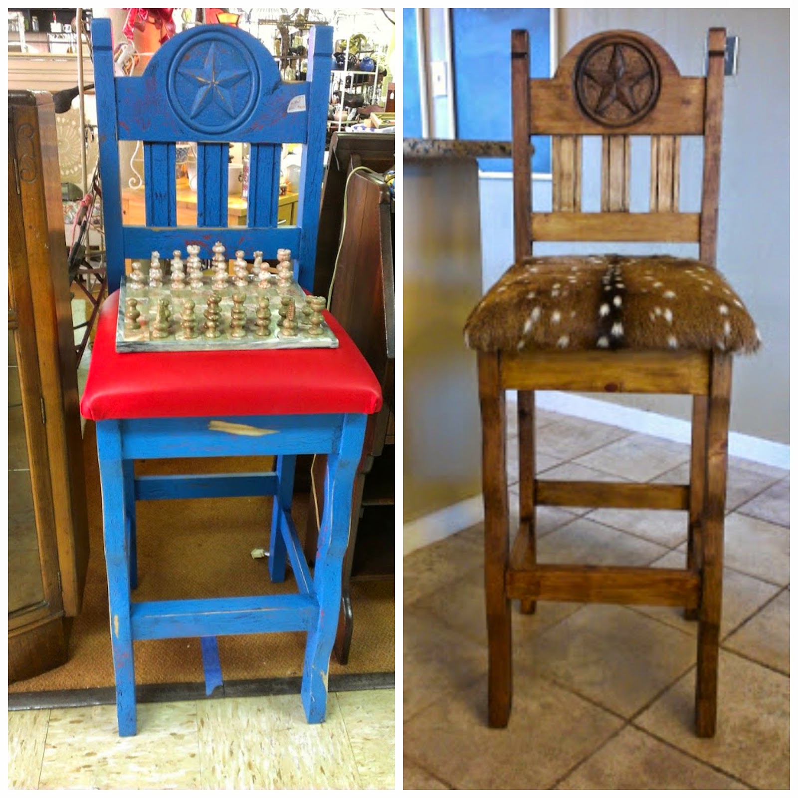 Hunt & Home DIY Rustic Barstools