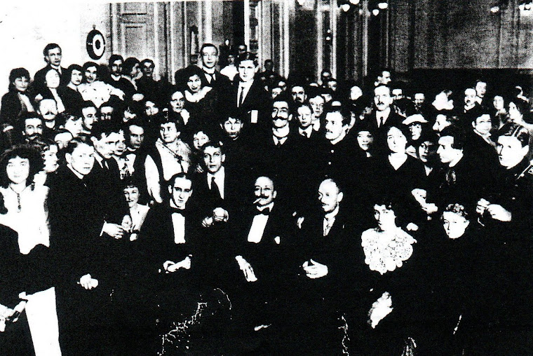 O Futurista italiano F. T. Marinetti visitou a Rússia, a convite de Nicolay Kulbin (jan.-fev. 1914)