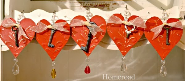 Tin Heart Ornaments for Your Valentine