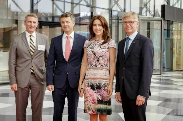 Crown Prince Frederik and Crown Princess Mary attended a dinner at the Confederation of Danish Industry in Copenhagen