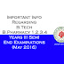 JNTU-HYD: Important Info Regarding B.Tech / B.Pharmacy 1,2,3,4 Years (II Sem) End Examinations (May 2016)