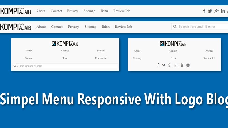 simple css responsive menu