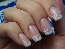 nail french designs toe flowers nails manicure rhinestones flower polish rhinestone beauty idea cute wedding toenail applying manicures dry before