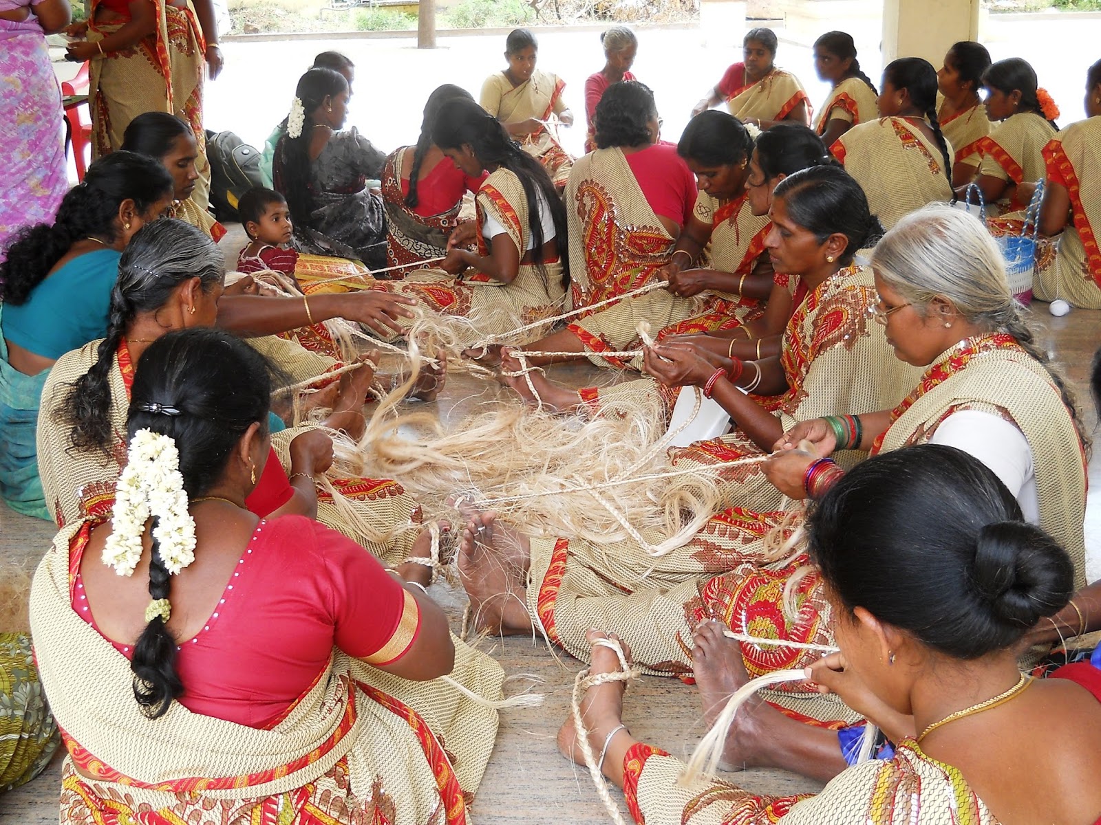 Eco Green Unit Banana fibre craft Training for Rural Women Groups in