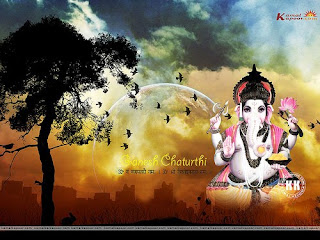Ganesh Chaturthi Greetings Wallpapers 