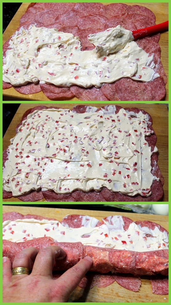 52 Ways to Cook Salami Pinwheel Spirals RollUps Appetizers on a Ritz