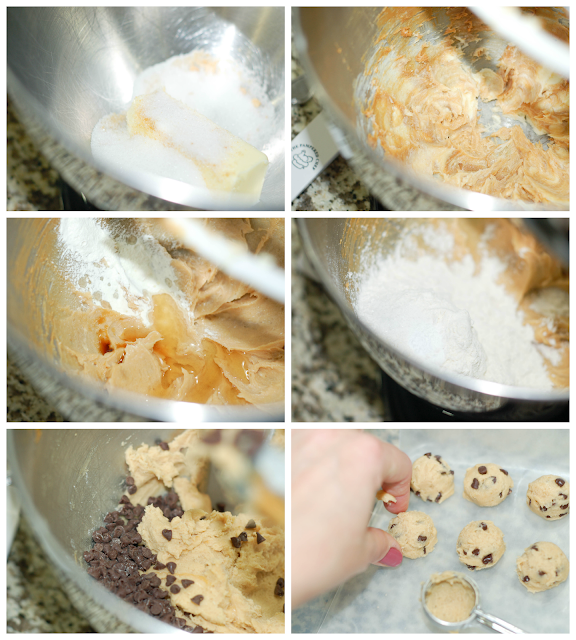 Making cookie dough truffles by The Sweet Chick