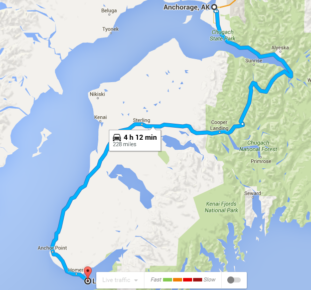 Rick and Kathy's Epic Alaska Adventure 2014 Day 20 Anchorage to Homer