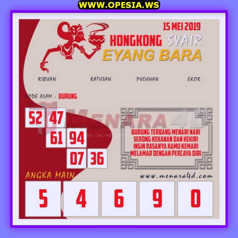 Kode syair hk forum atau syair hk rabu 15 Mei 2019