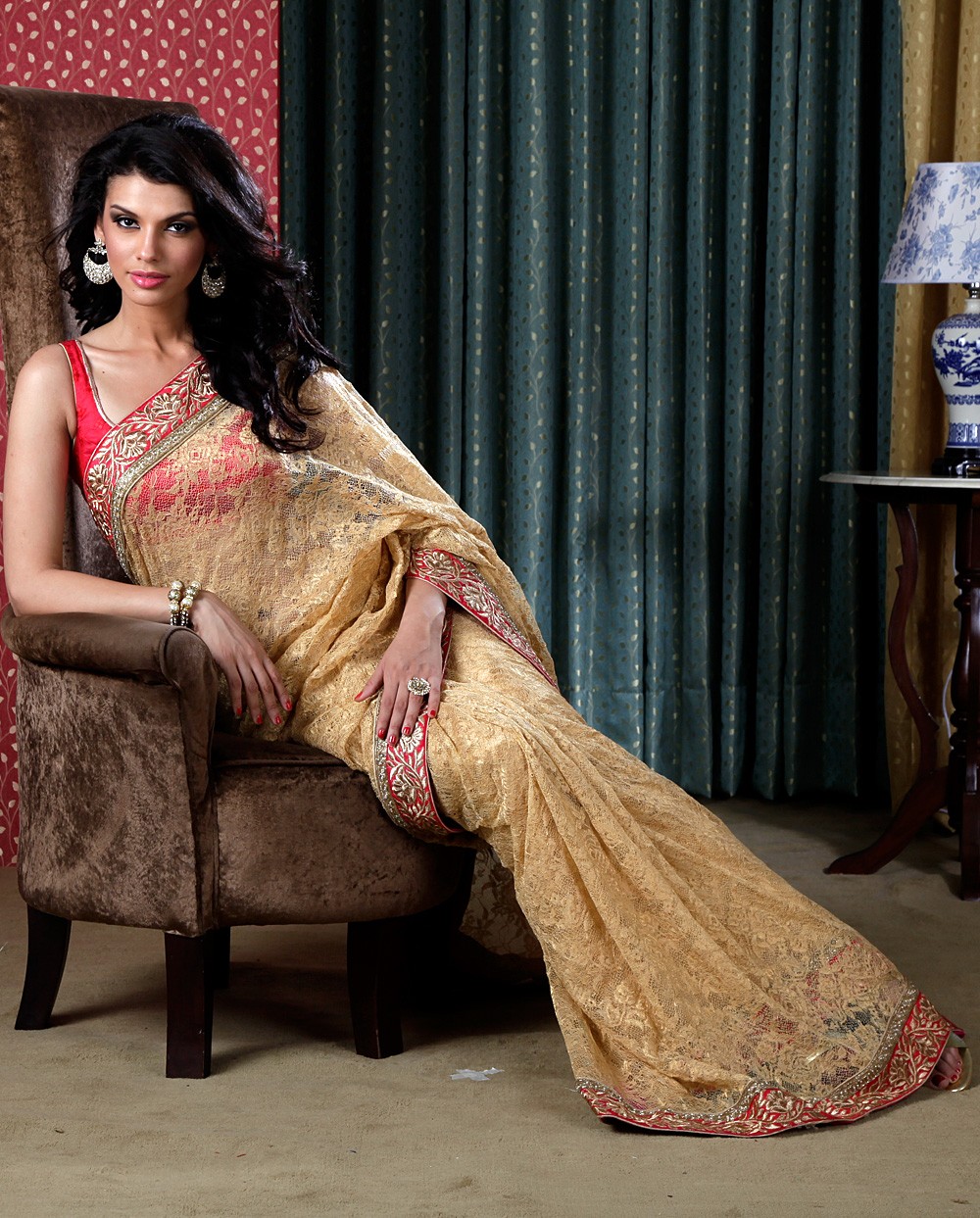 Meena Bazaar Latest Party Wear Sarees Collection 2013 For Women ...