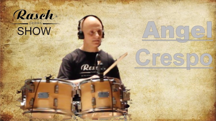 cartel de angel crespo en rasch drums show