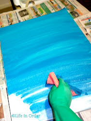 canvas beach painting diy themed paintings easy paint cool acrylic idea once crafts step backgrounds canvases painted texture peel tape