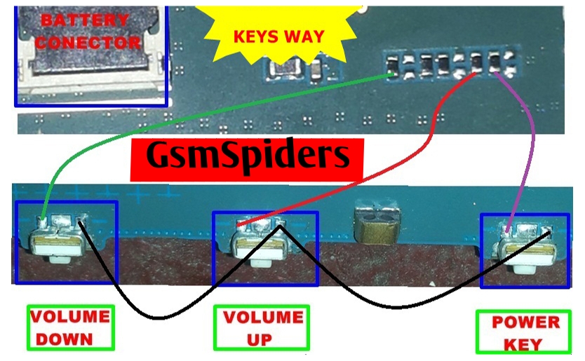 Samsung Galaxy Tab 4 SM T231 Power On Off Key Button Switch Jumper Ways 2017 GsM SpiderS (GS