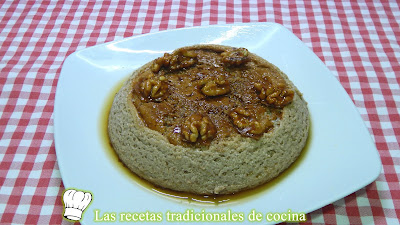 Receta fácil de flan de nueces