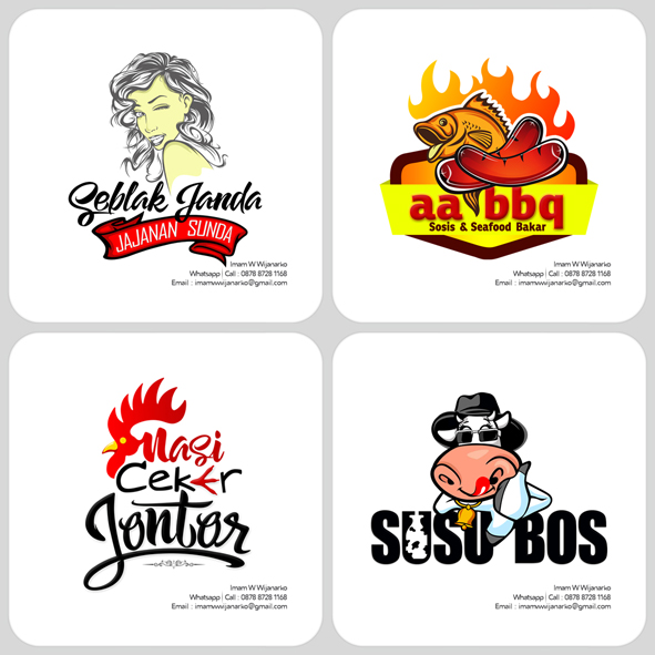  Desain Logo Logo Kuliner Desain Gerobak Jasa Desain 