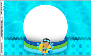 Fiesta en la Piscina, Niño Moreno: Etiquetas para Candy Bar para Imprimir Gratis. Etiquetas de Fiesta en la Piscina, Niño Moreno para imprimir gratis.