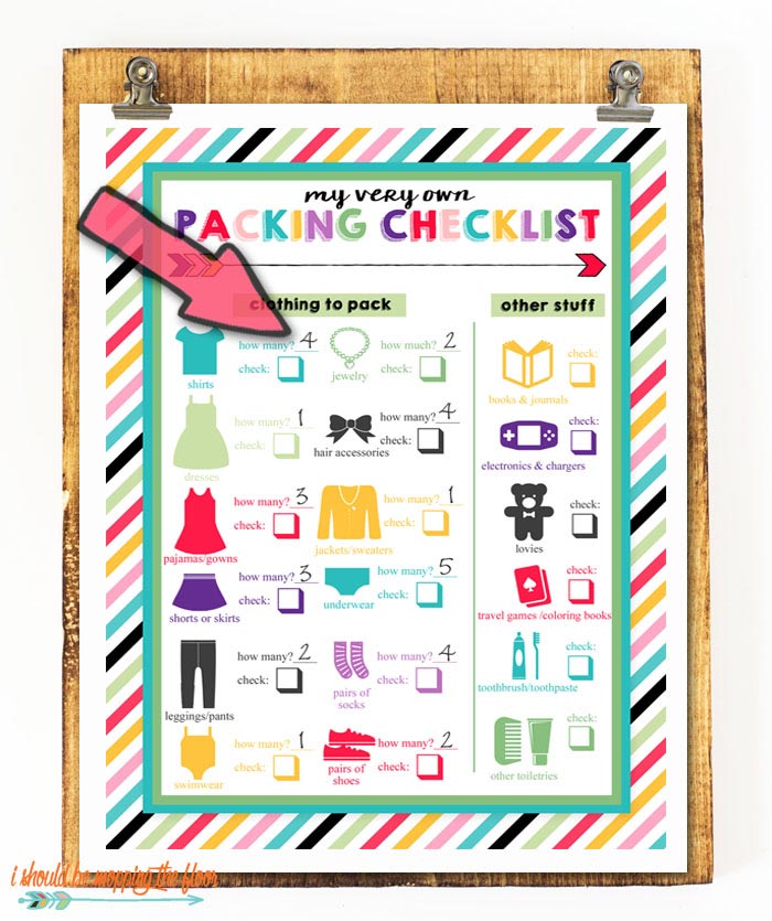free printable packing list for kids i should be mopping printable packing lists