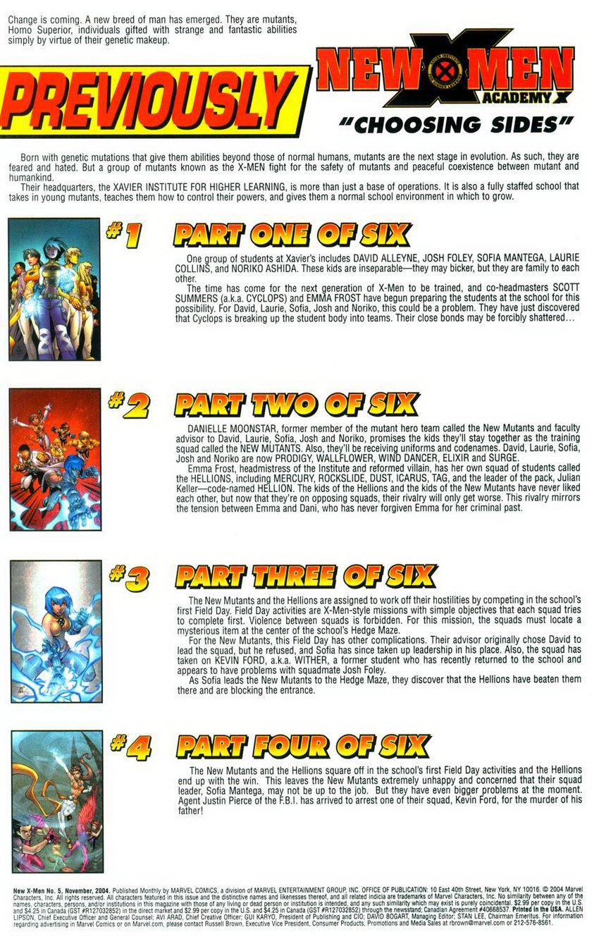 New X-Men v2 - Academy X new x-men #005 trang 2