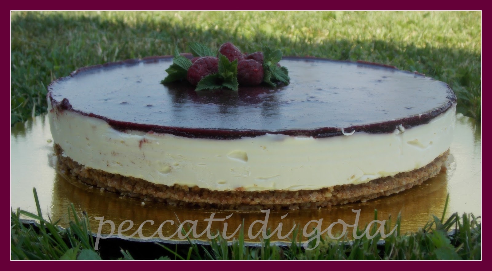Peccati di gola: Cheesecake con marmellata di more di rovo