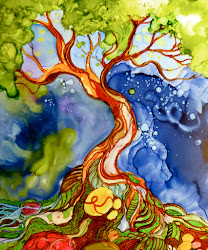 alcohol inks paint ink yupo painting paper techniques wendy videlock tree learn paintings tiles alcoholinks pens challenge kitchen gmail information