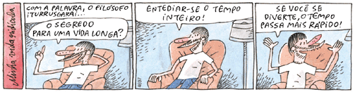 como ter uma vida longa segundo Adão Iturrusgarai tirinha