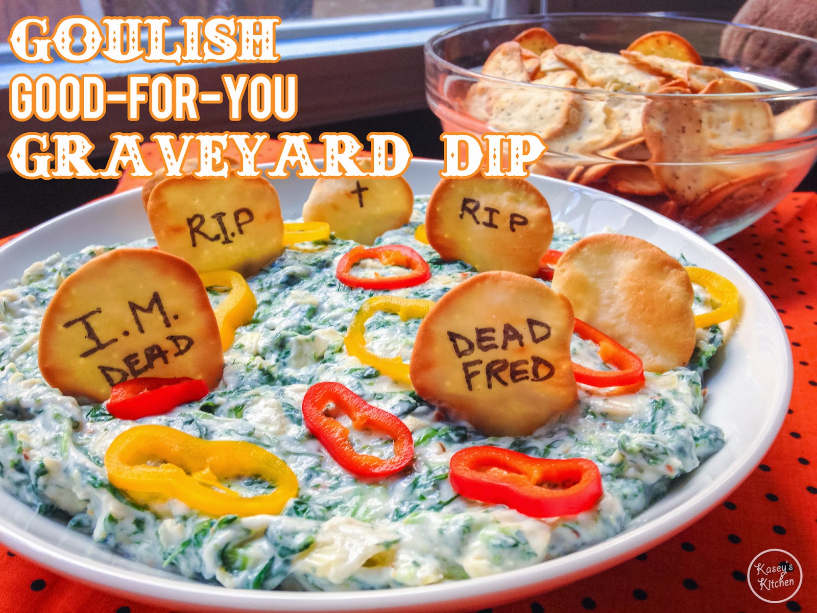 Kasey's Kitchen Halloween Graveyard Dip Recipe