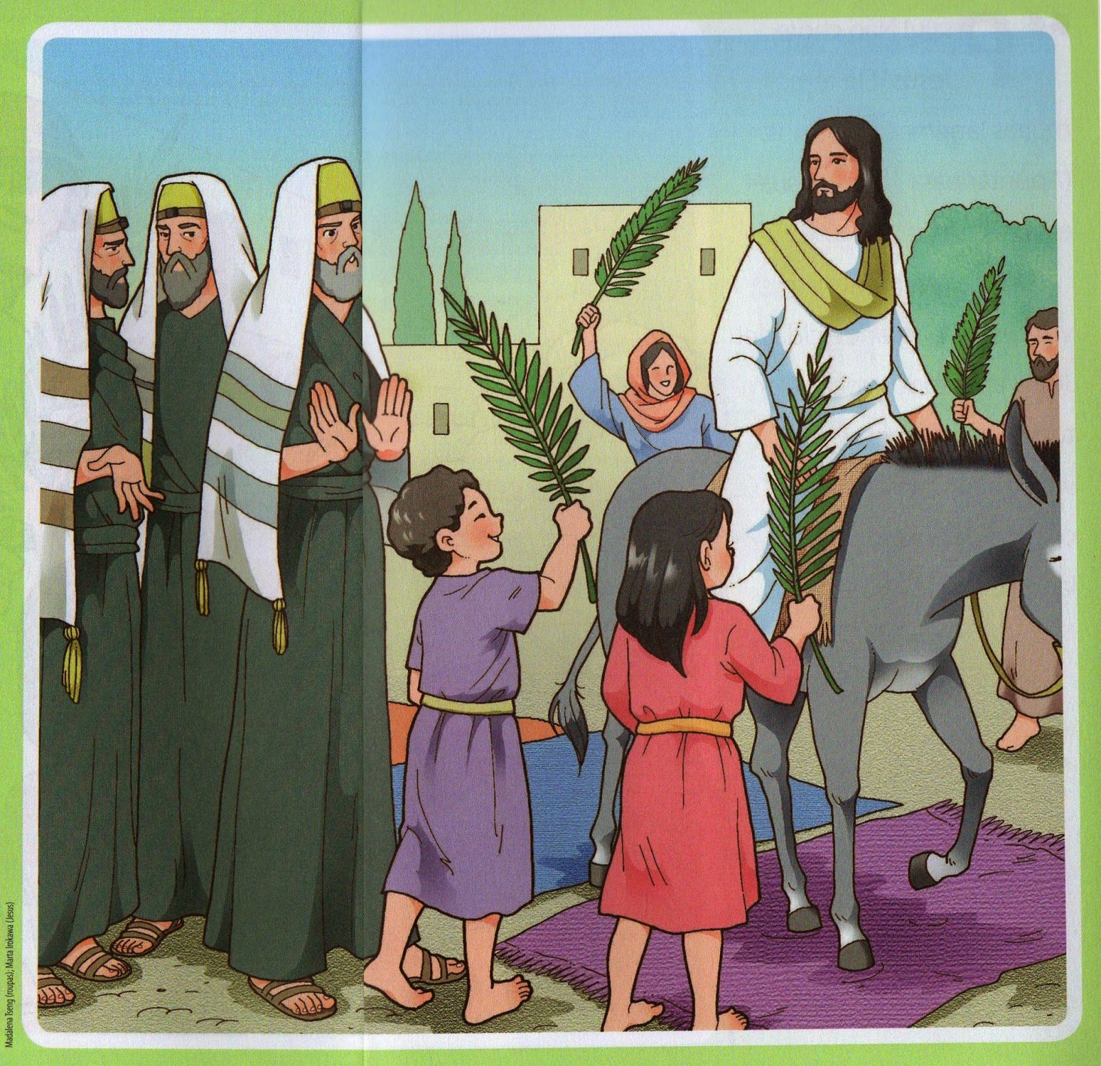 Escola Dominical Infantil A entrada triunfal de Jesus em Jerusalém