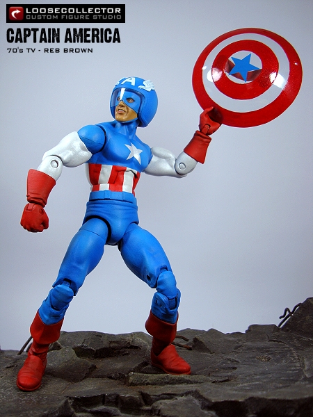 inferencia Perversión Toro Loosecollector Custom Figures Archive: Captain America : 70's TV Film (Reb  Brown)