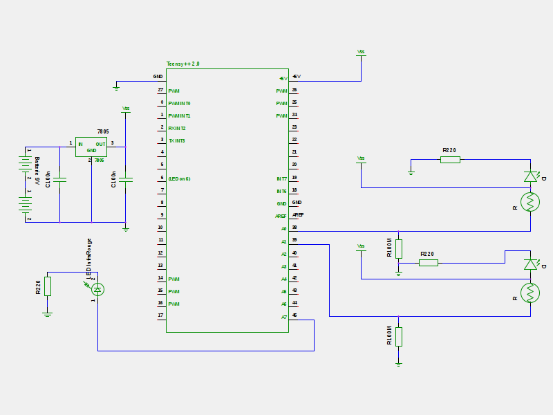Schema electrique robot suiveur