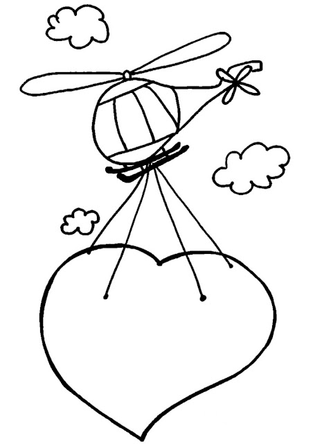 раскраска любовь день святого валентина