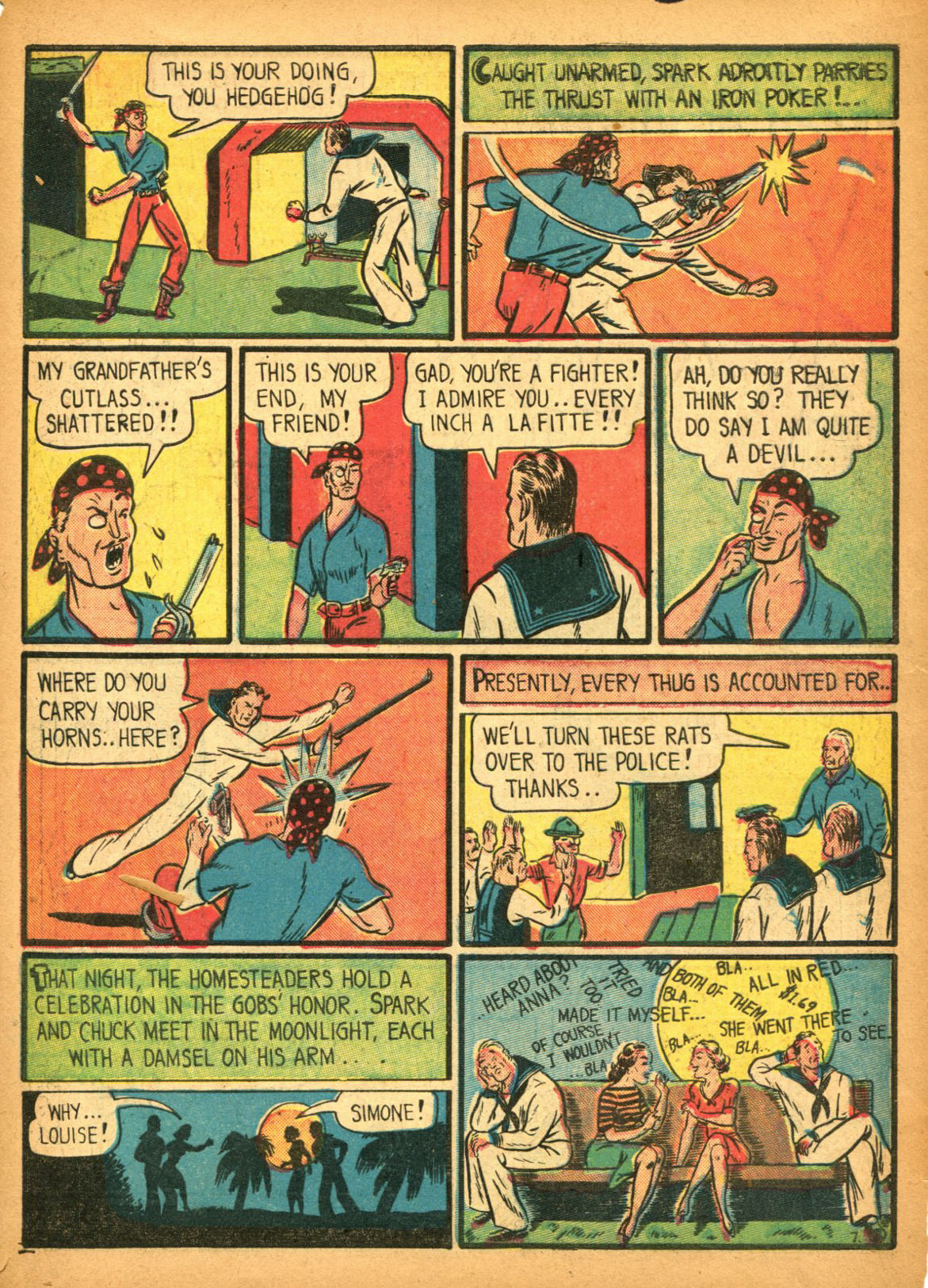 Read online Samson (1940) comic -  Issue #2 - 57